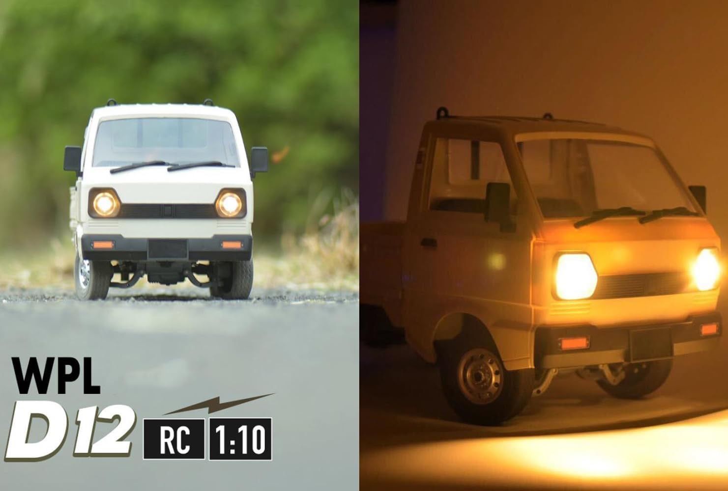 Brand New WPL D12 RC Car 1/10 RC Drift Car RTR Remote Control Car, Kei Truck Crawler Off Road 2.4G with Proportional Throttle Steering 260 Motor Rear 