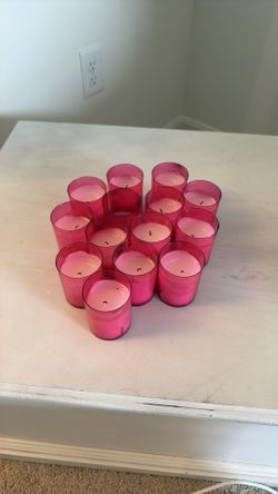 Pink candle set
