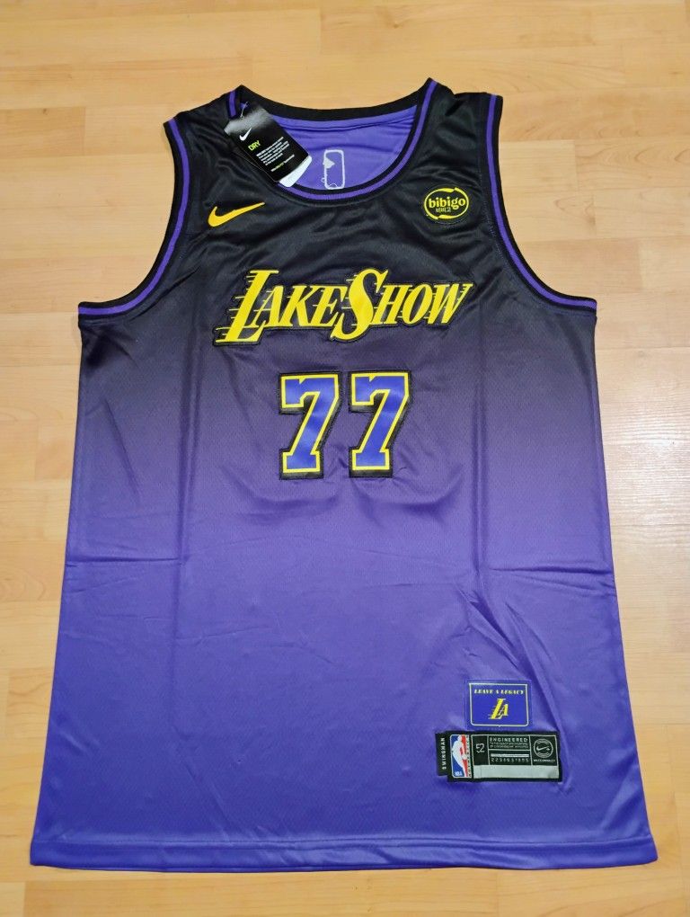 Luka Doncic Lakers Lake show Jersey!