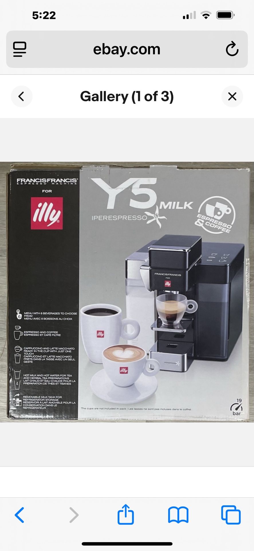 Coffee maker in the box