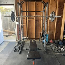 Gym Rack And Bench 