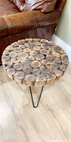 Natural wood table