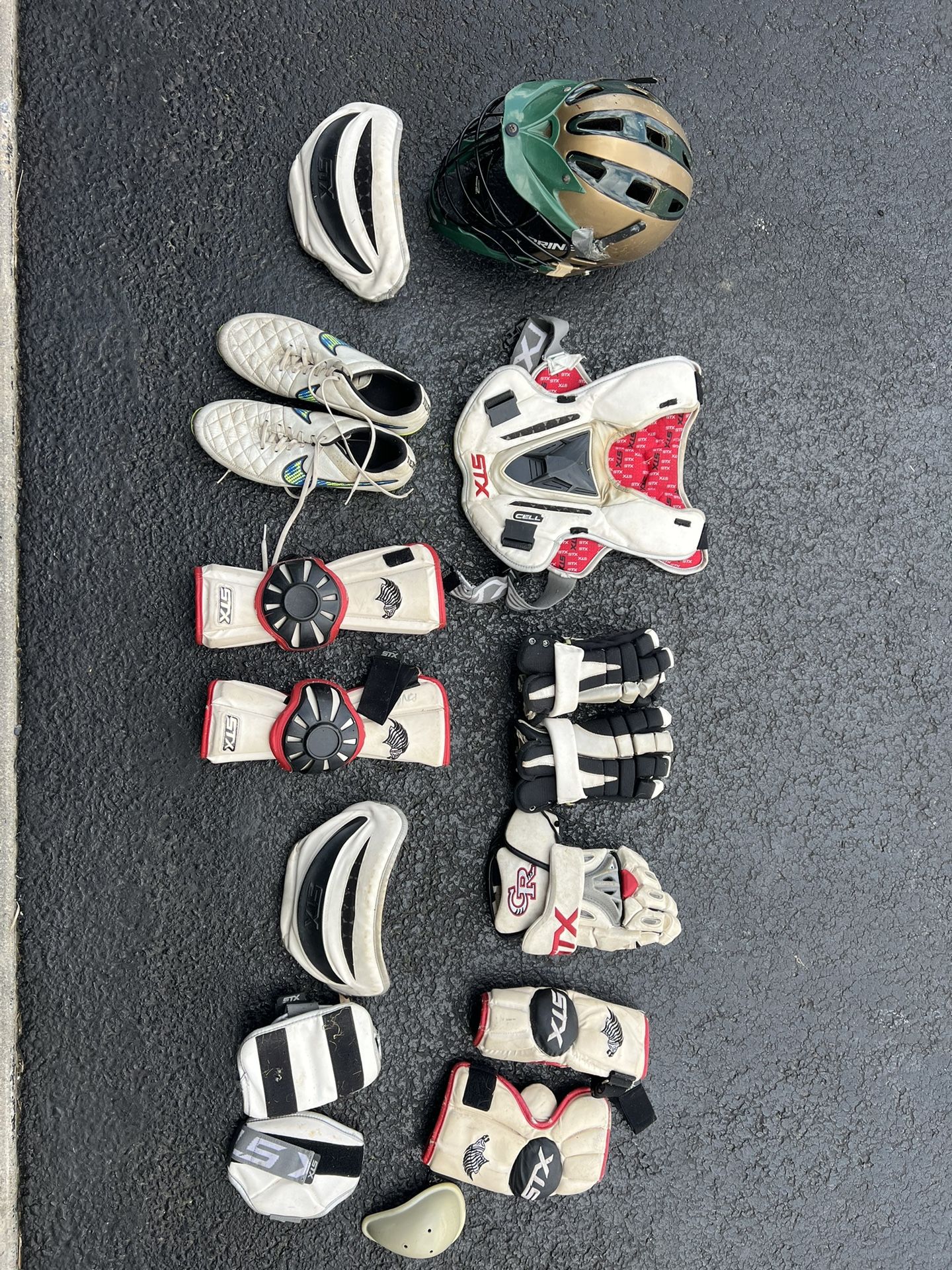 Lax Pads And Helmet