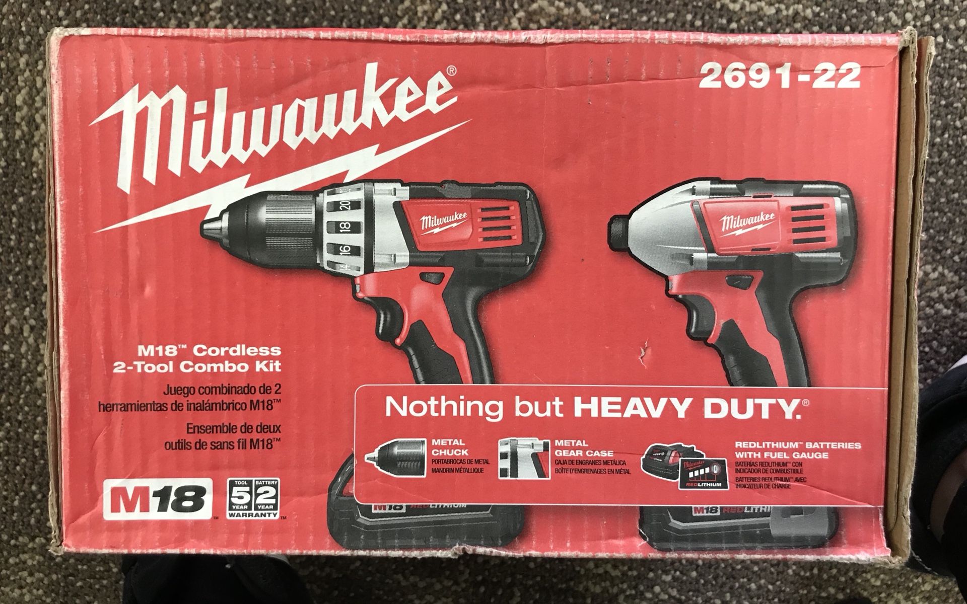 Milwaukee 2691 22 18 Volt Compact Drill And Impact Driver Combo Kit For Sale In Baltimore Md Offerup