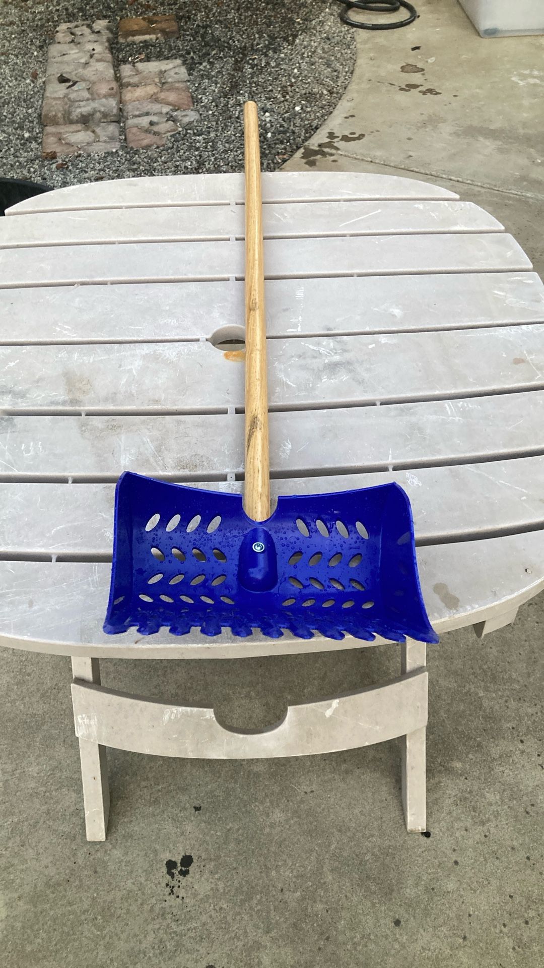 The Coop Scoop® 2-in-1 Chicken Poop Scooper & Rake – Durable Sand Sifting Litter Shovel for C