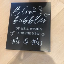 Black Bubble Sign