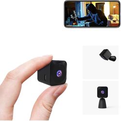 Spy Camera WiFi Hidden Camera 4K HD Mini Spy Cam for Home Security Easy to Use Wireless Indoor Smallest Camera with Motion Detection Night Vision