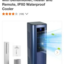 Air Conditioner 9000 BTU Portable with Heater and Dehumidifier. Cools 900 Sq Ft