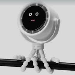 White Digital Octopus Tripod  Fan