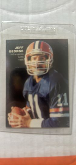 1990 Big League Starz Jeff George NICE Illinois Illini Indianapolis Colts RARE!
