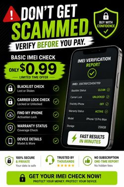 Don’t Get Scammed! IMEI Check Only $0.99