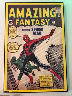 Vintage Spider-Man wall art