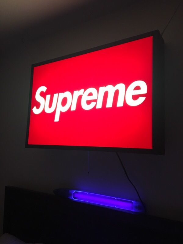 SUPREME LIGHT UP SIGN For Sale In Bellflower, CA - OfferUp