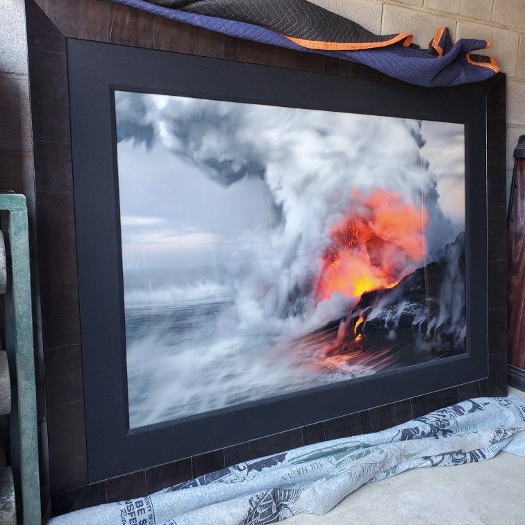 PETER LIK PELE'S WHISPER 798/950, Framed 76"x56"