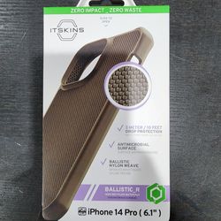 New In Box - Itskins Ballistic R Nylon Case For IPhone 14 Pro - Olive Green