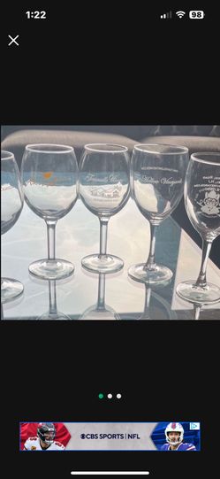 5 Local Winery Glasses/wine Sack