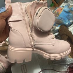 light pink boots 