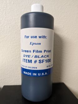 Black Dye Ink For Screen printing 1,000ml