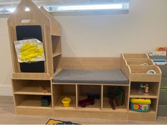 Wooden toy storage