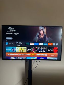 55” Inch Smart TV with Floating Stand Included