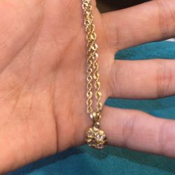 10K Golden Nugget Pendant 