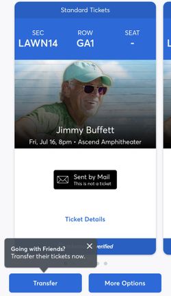 Jimmy Buffett tickets - Below Face Value