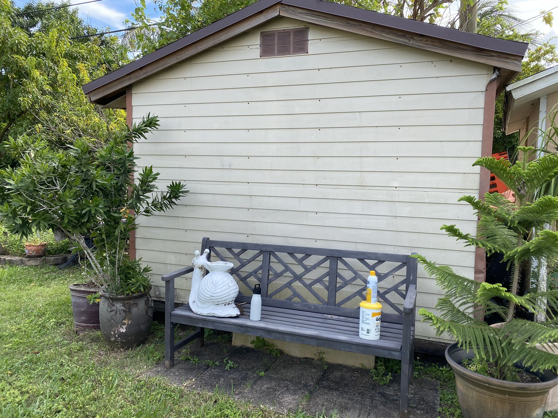 SHED 16’ W X 10’ L X 8’H PRICE IS FIRM