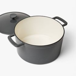 Enamel Dutch Oven Dark Gray - Figmin