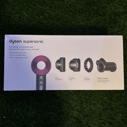Dyson Supersonic Hair Dryer Pink/Gray Fast Drying Attachments