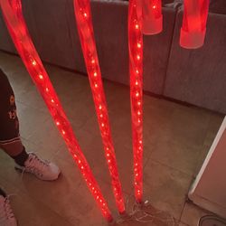 3 Large LED Candy Cane Lights