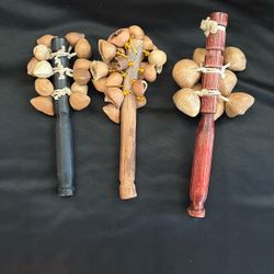 Ayoyote Sonaja/ Ayoyote Rattle For Aztec Dancing 