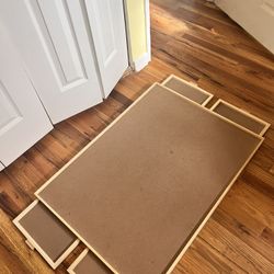 Puzzle Board With Drawers 