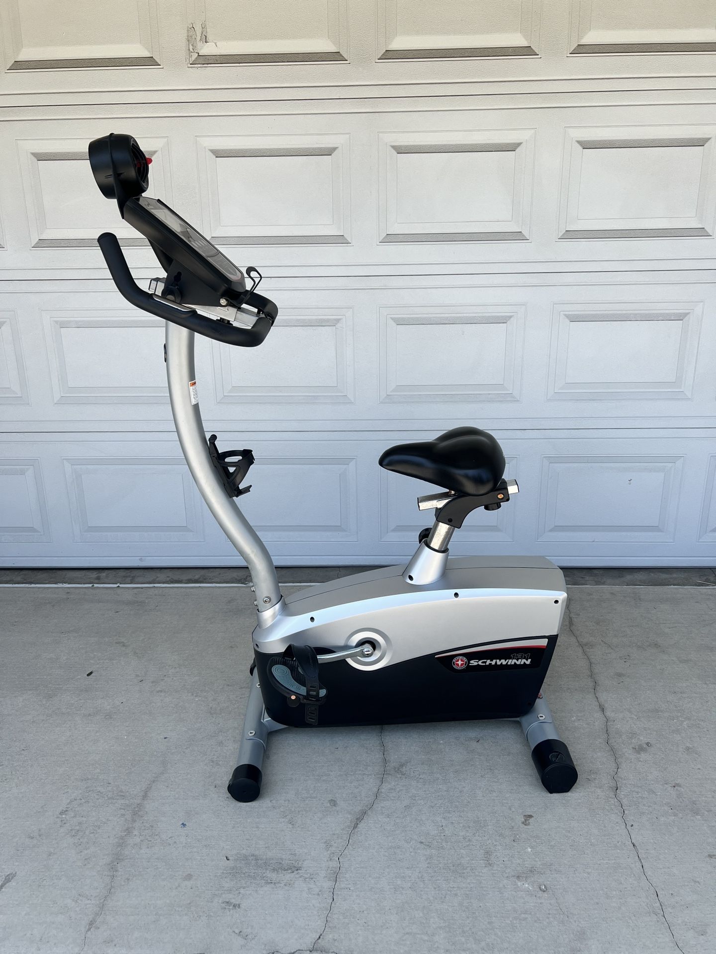 Schwinn Fitness 131 Upright Exercise Bike w/ LED Screen & Wheels