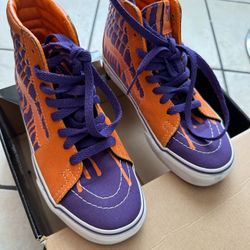 Vans Orange and Purple High-Top Sneakers size 5.5