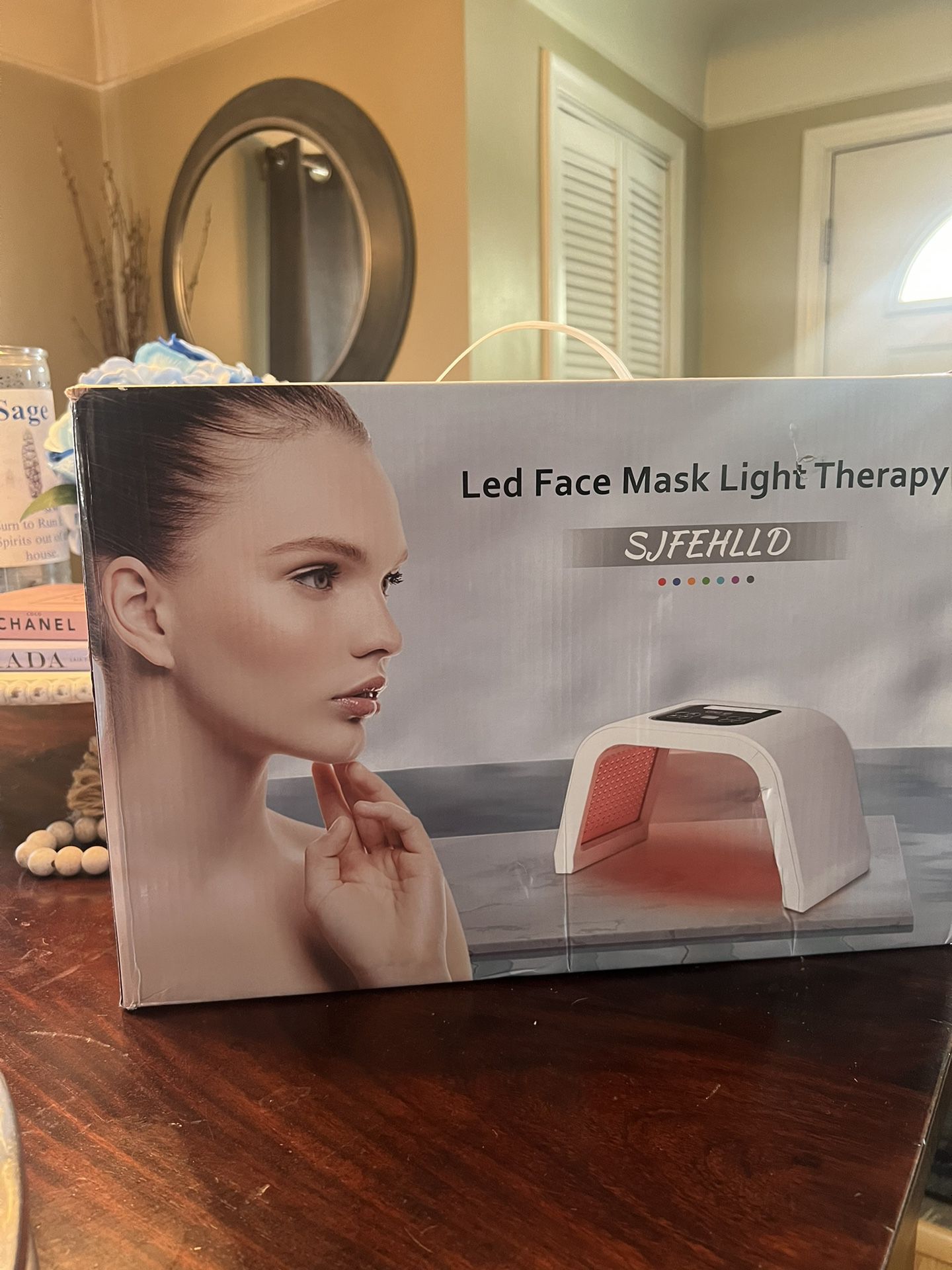 SJFEHLLD Led Face Mask Light Therapy-7 Color LED Therapy Light