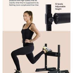 Adjustable Single Leg Squat Roller for Bulgarian Split Squats, Lunges, and Lower Body Workout