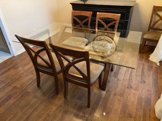 Glass Table And Chairs