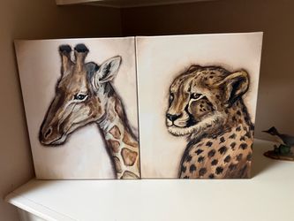 Set of Two Canvas Framed Prints