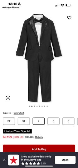 4-Piece Tuxedo Suit