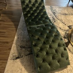 Emerald Green Chaise Lounge 