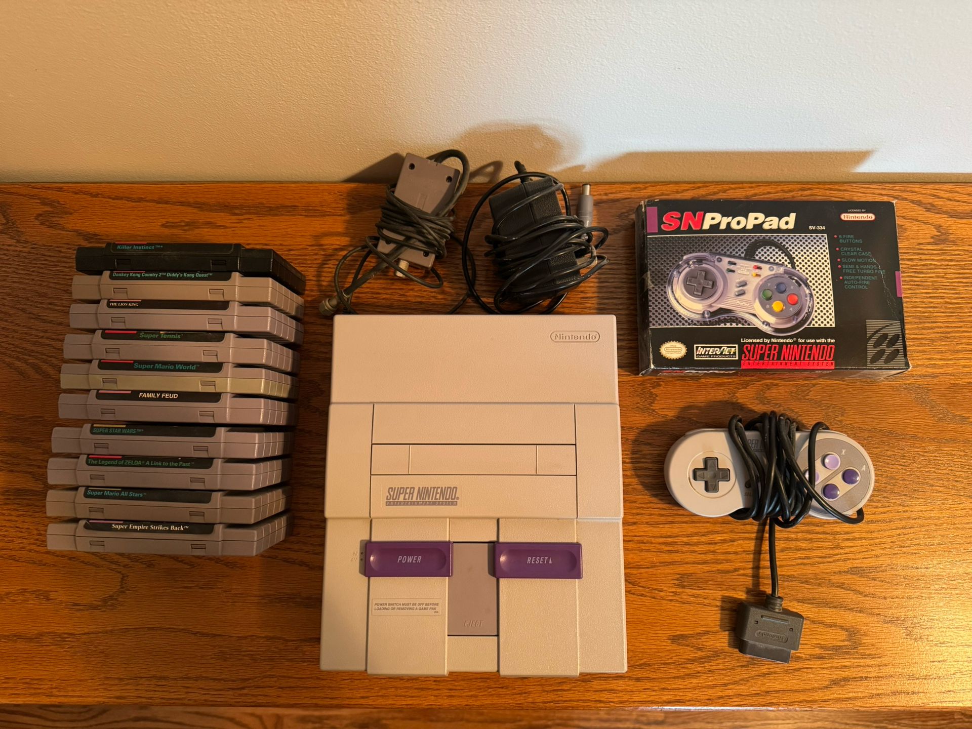 Super Nintendo + 10 Games