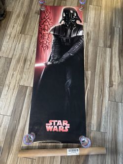 Darth Vader Starwars 6 Foot Long Door Poster.
