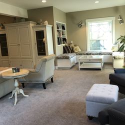 Ethan Allen Triple Wide Cabinet And Shelves