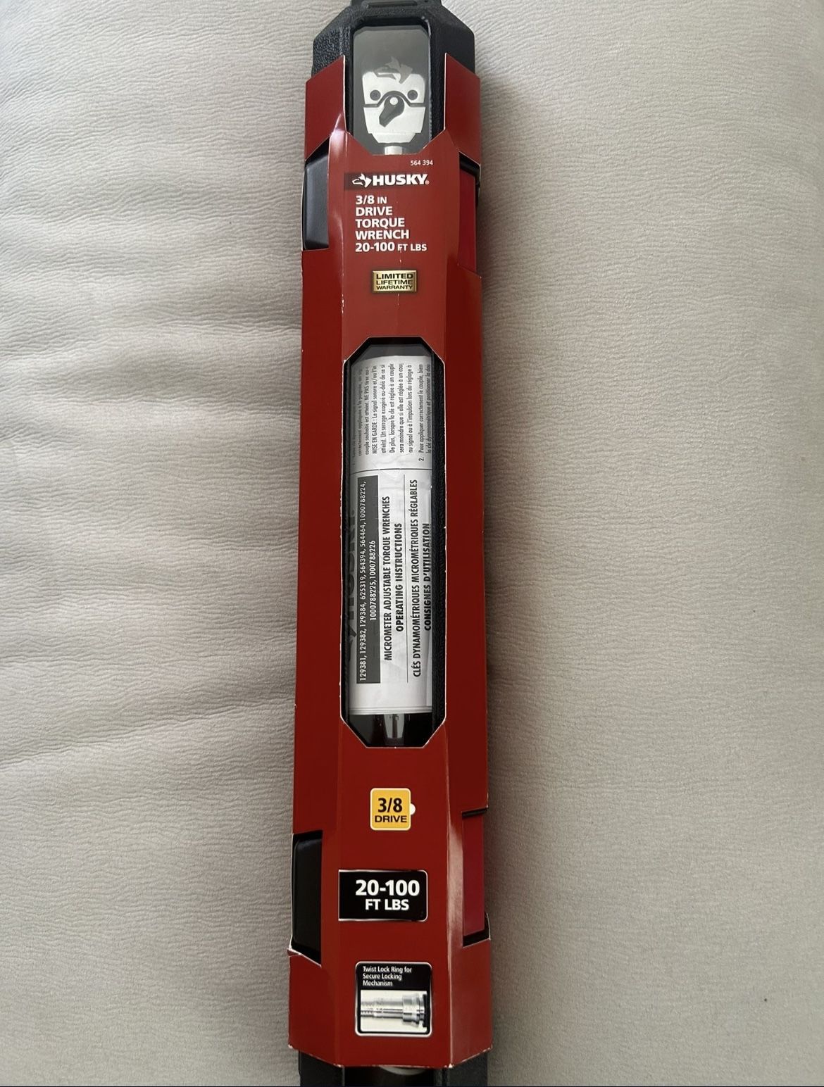 Husky 3/8 Inch Drive Torque Wrench