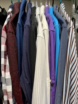 Men’s Button-Down Long Sleeve Shirts from EXPRESS , Zara, American Rag  Ax M, 15–15.5