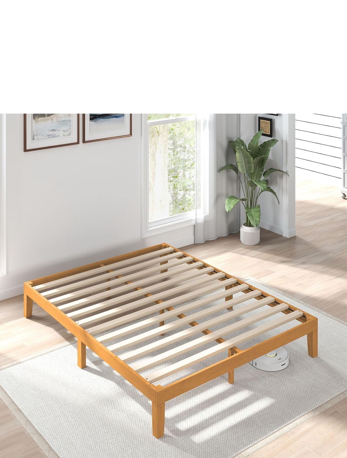 Full Sized wooden Platform Bed Frame