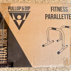 PULLUP & DIP Fitness Parallettes Bars - NEW in the box - $80 new