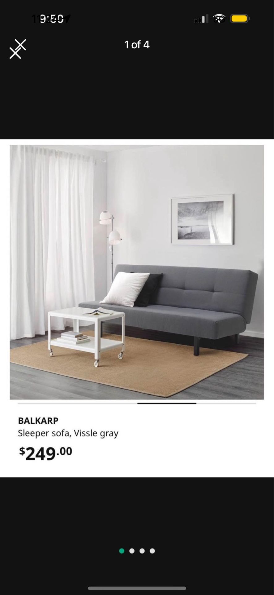 IKEA Sleeper Sofa Futon Twin Bed