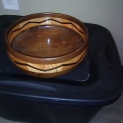 Wooden Bowl From Brazil Rain Forest