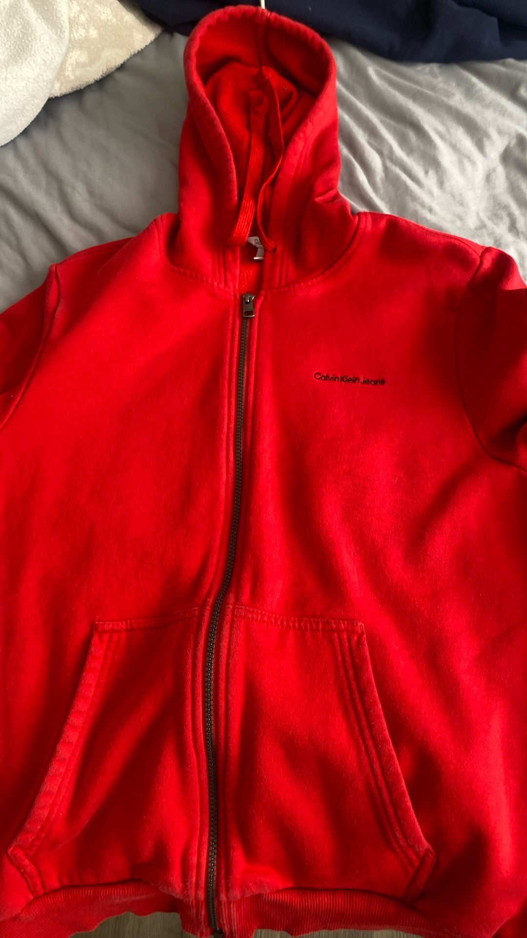 Red Calvin Klein Hoodie